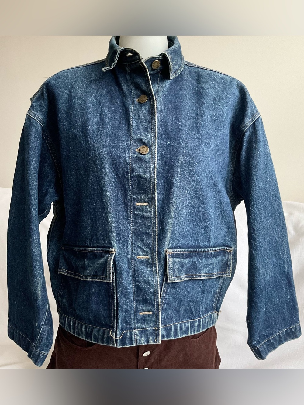 Vintage Calvin Klein | Heavyweight Denim Workwear Jacket | S